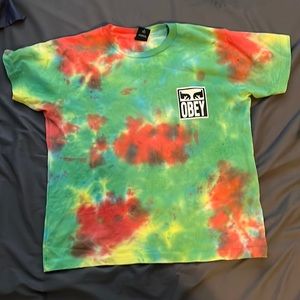 Obey tie dye T-shirt in great condition